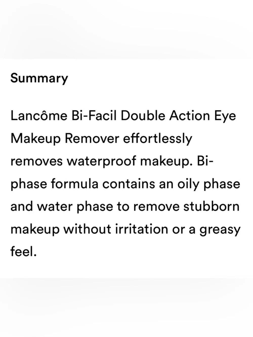 Lancôme Bi-Facil Double-Action Eye Makeup Remover - Blue & White